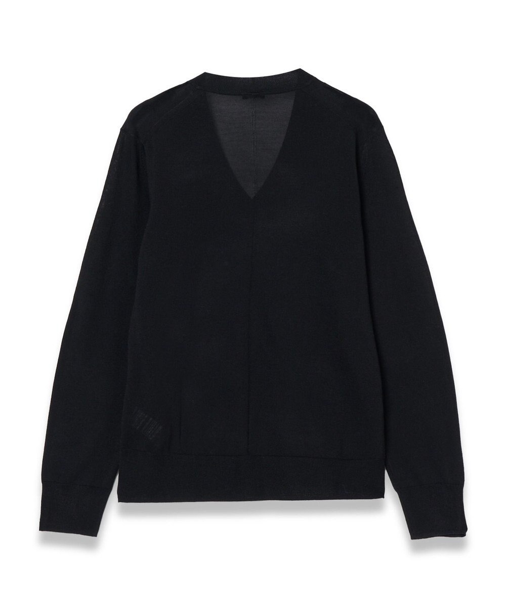 JOSEPH 【洗える】スーパーファインコットンシルク　Vネックニット 