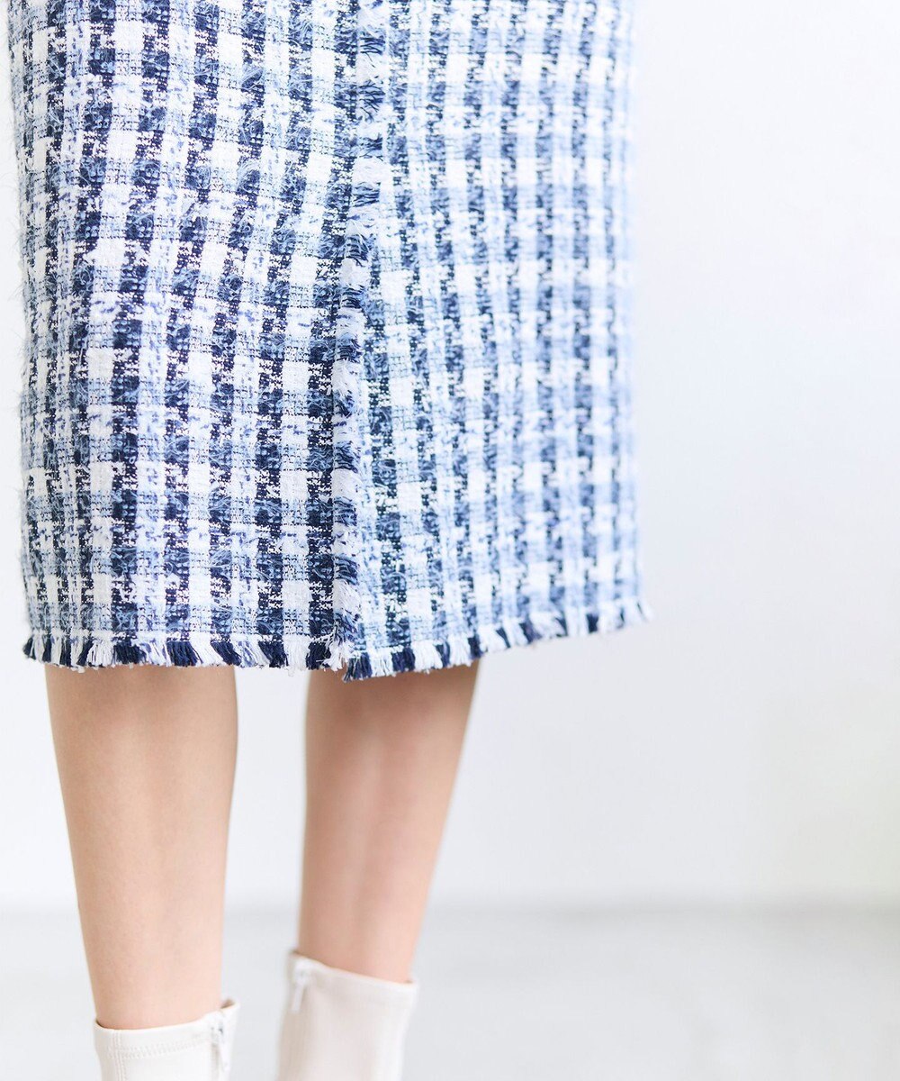 BEIGE， BERYL / ファンシーツイード Iラインスカート 