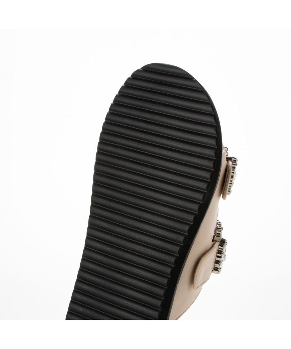 MODE ET JACOMO <carino>厚底ビジューバックルサンダル 