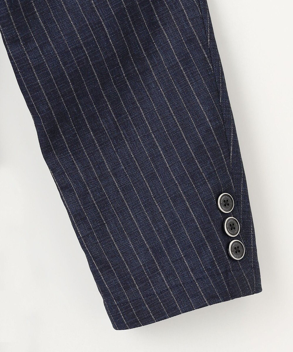 JOSEPH ABBOUD 【清涼/軽量/ストレッチ】ミックスリネンストライプジャケット 