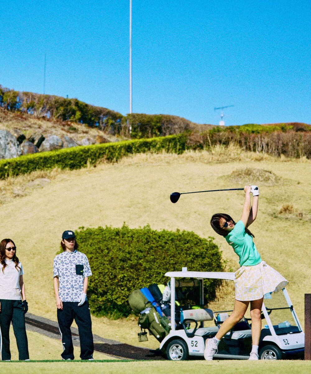 PW CIRCULUS 【ペチパンツ付】【WOMEN】アニマルドットフレアスカート ゴルフウェア レディース 