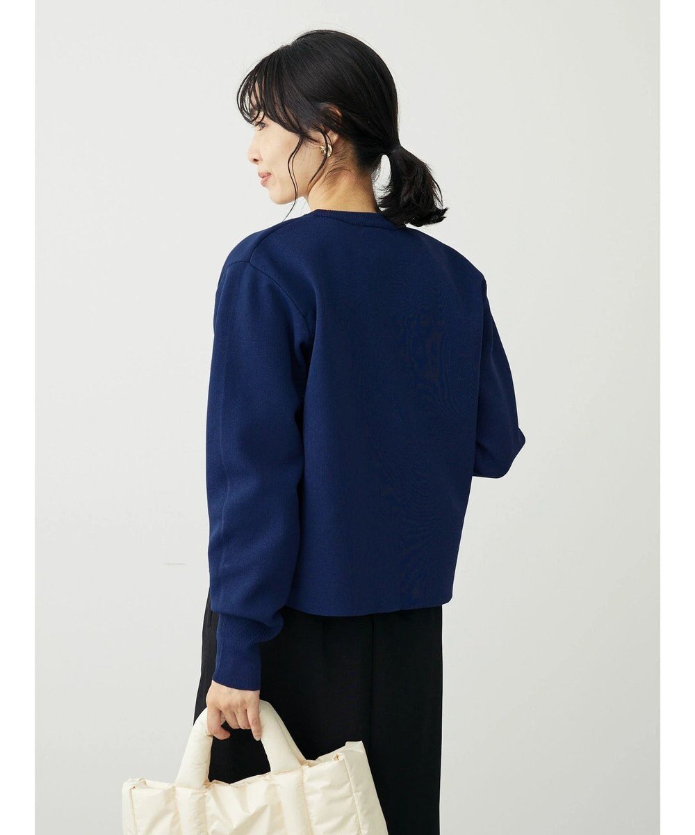 Green Parks ゴールド釦ボックス型カーディガン 