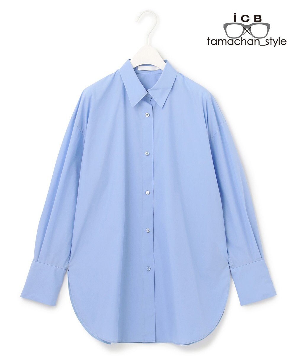 ICB L 【ICB×tamachan_style コラボ】 スタイルアップ ビッグシャツ 