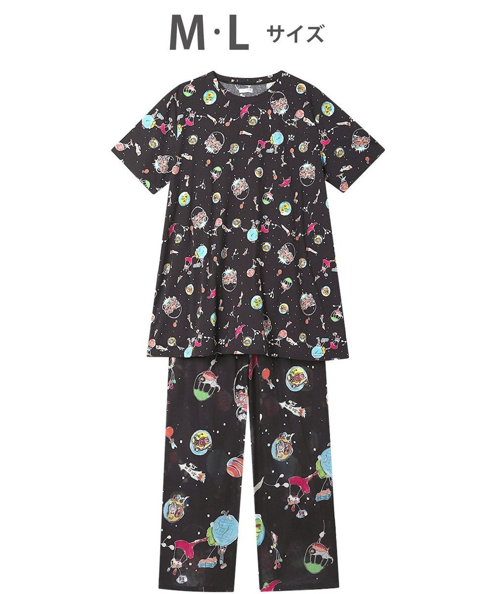 tsumori chisato SLEEP ツモリチサト パジャマ 5分袖 半袖 長ズボン 綿混(トップス) 綿100%(ボトムス) レディース UDT141 /ワコール 