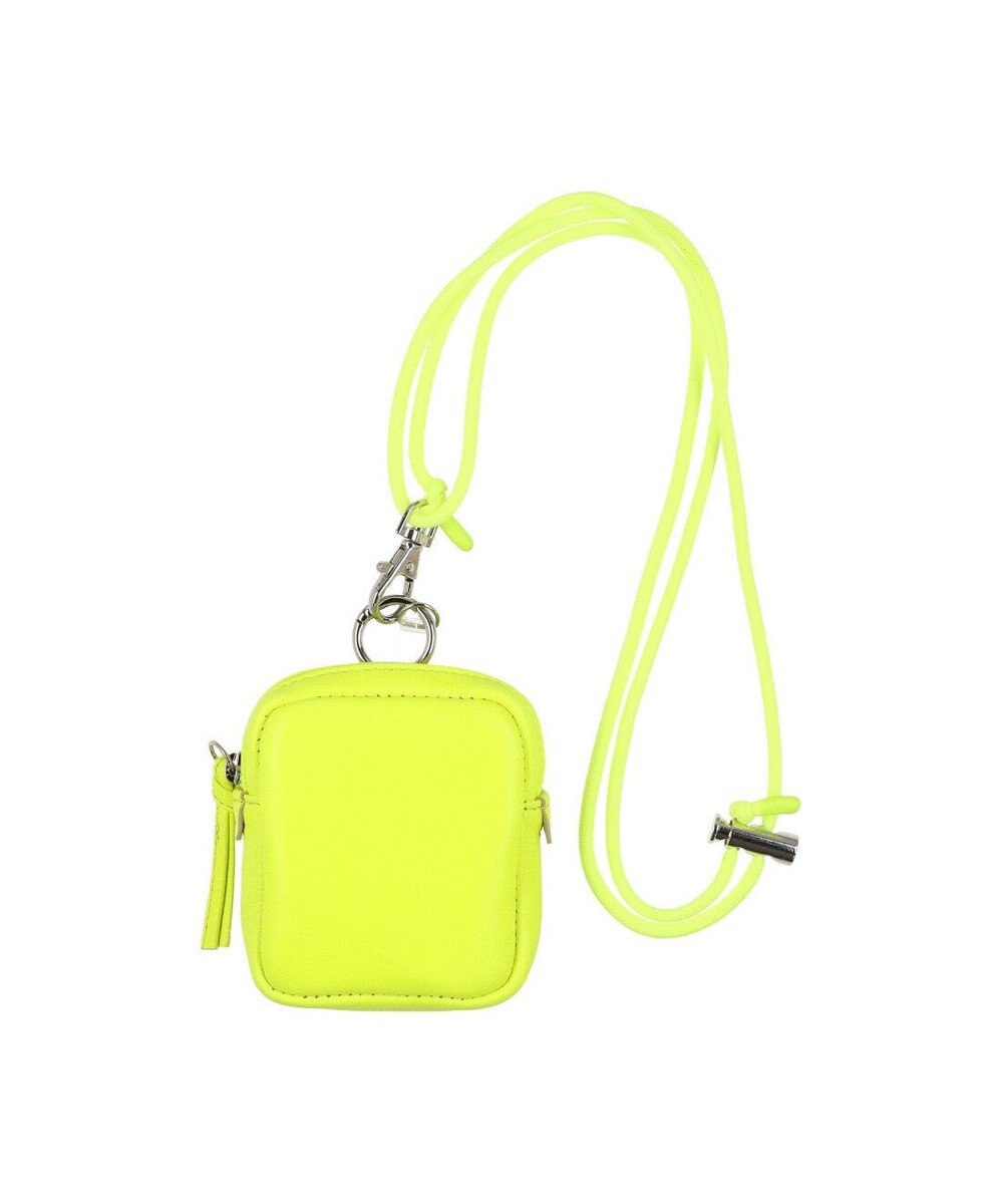 UNBILLION ペルケ perche / 蛍光レザーストラップ付き・チャームポーチショルダー 