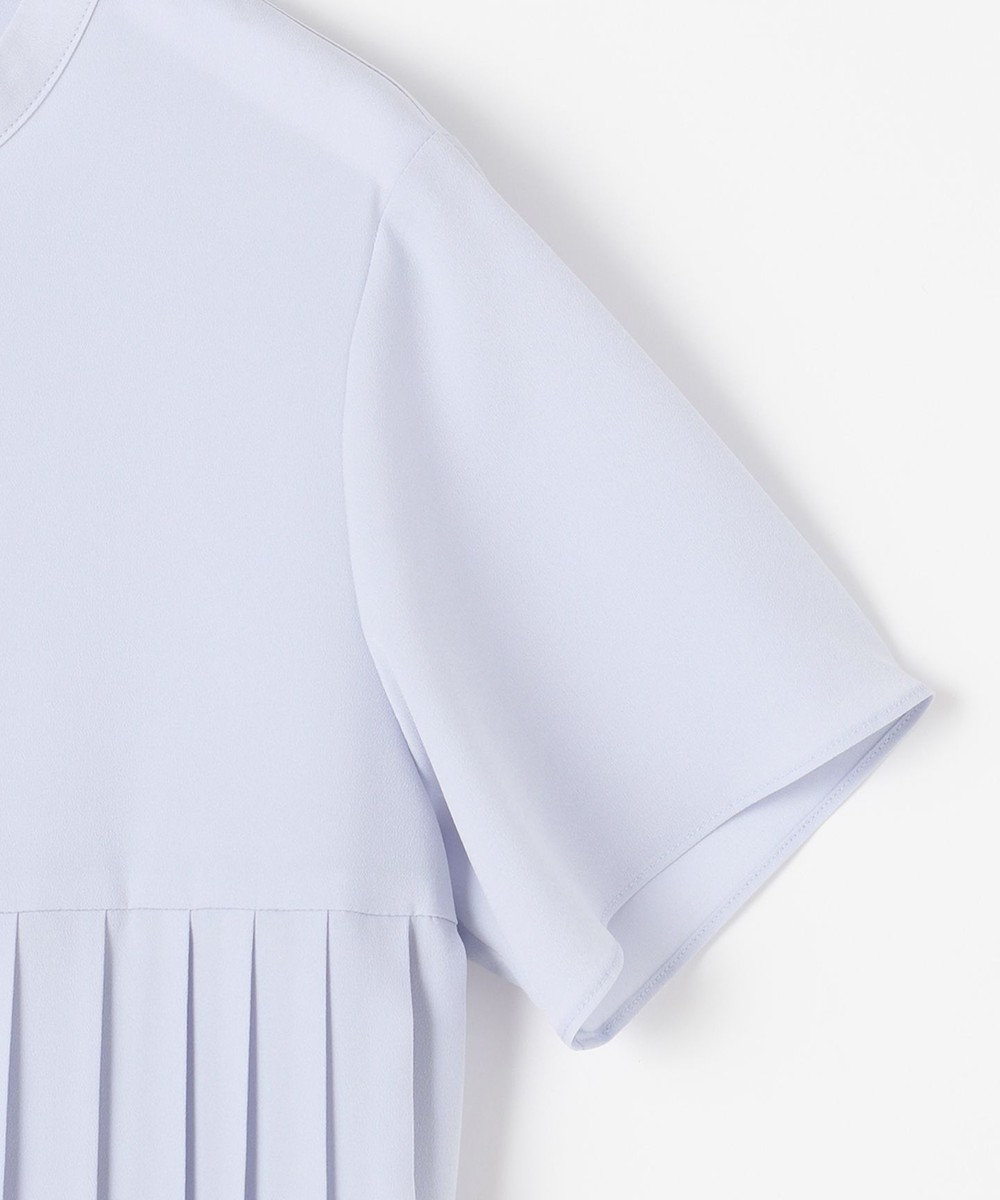 ANY SIS L 【洗える】ジョーゼットプリーツコンビ ブラウス 