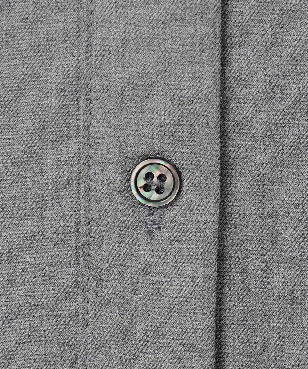 組曲 S 【KUMIKYOKU NAVY】ウーステッドライククロス シャツワンピース 