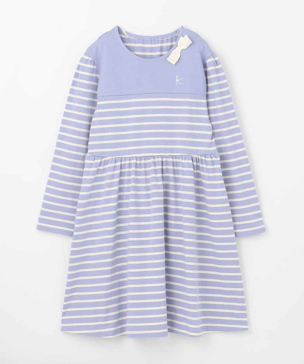 組曲 KIDS 【150-160㎝】ボーダー ワンピース 