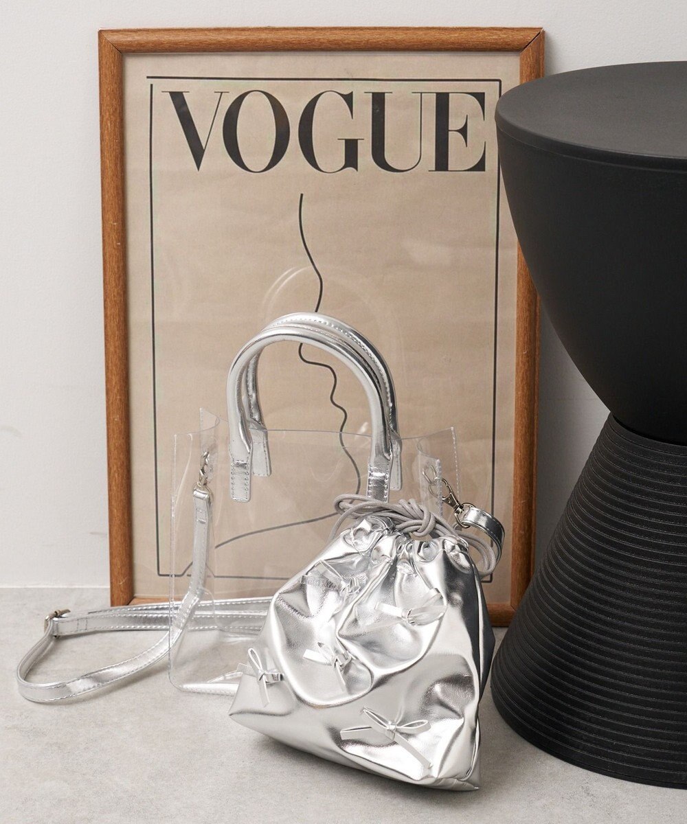 WEGO 巾着付きクリアショルダー 