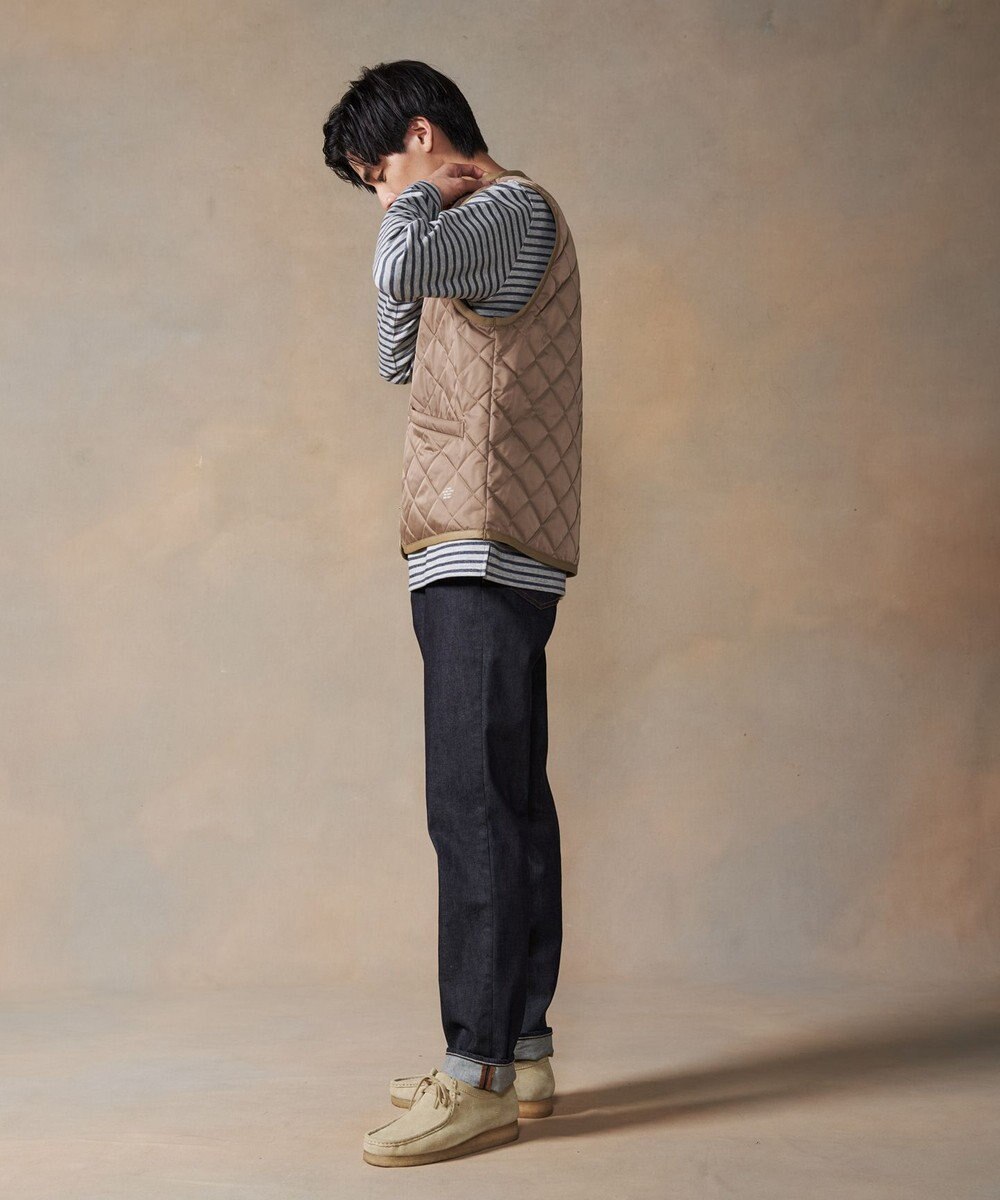 J.PRESS MEN メモリーツイルキルティングベスト 