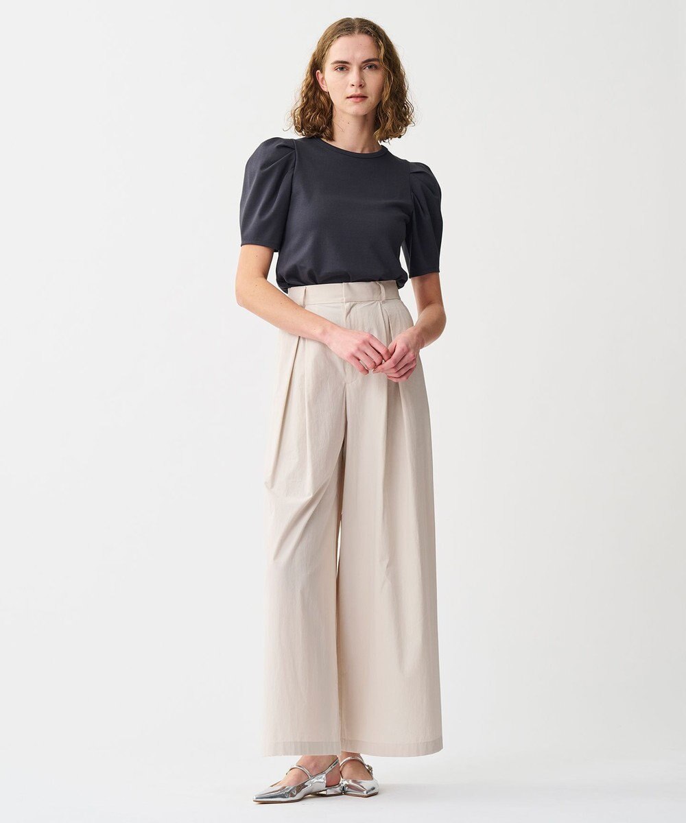 uncrave ダブルフェイスジャージー ボリュームスリーブカットソー 