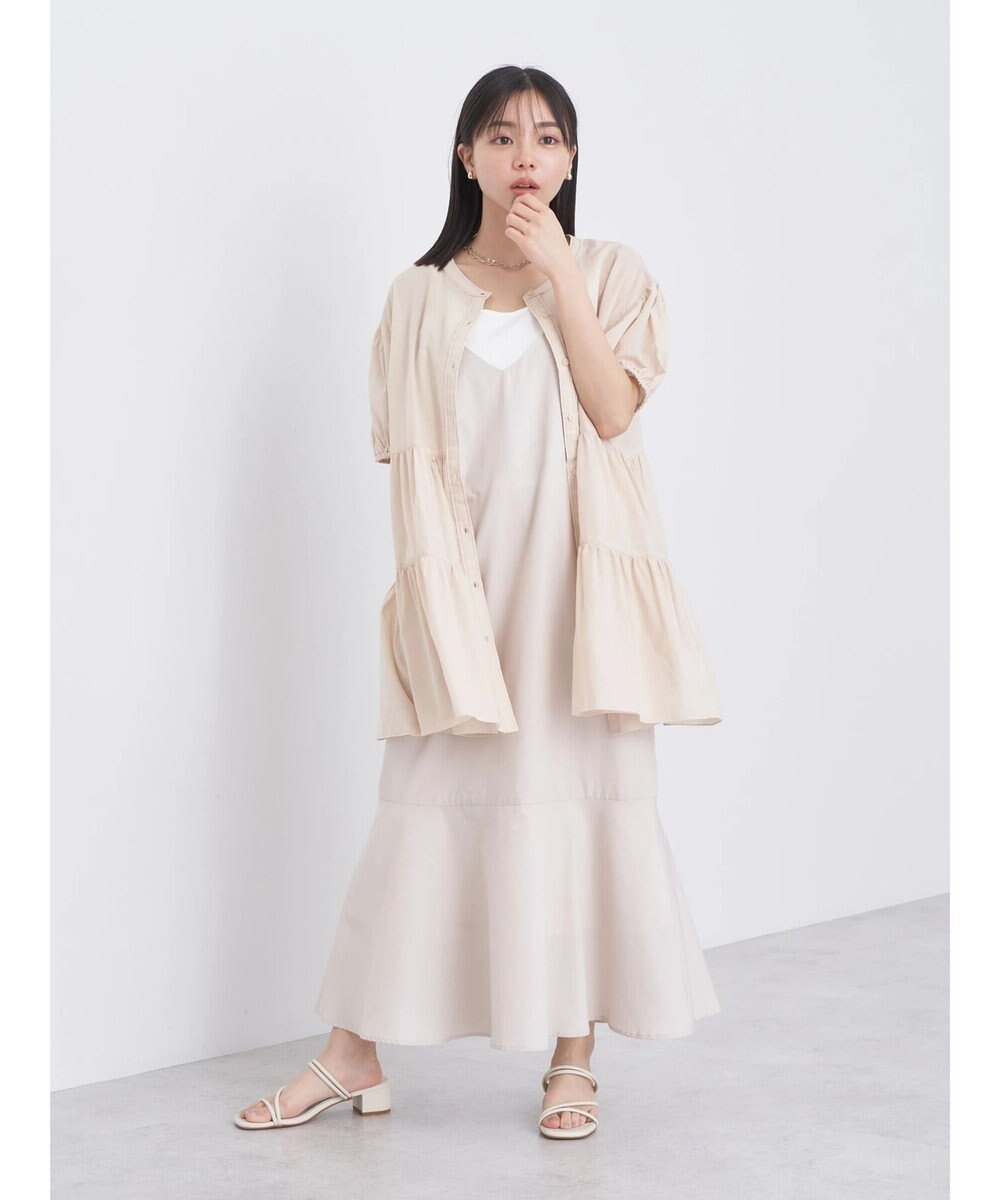 earth music&ecology 綿ローンティアードチュニック 