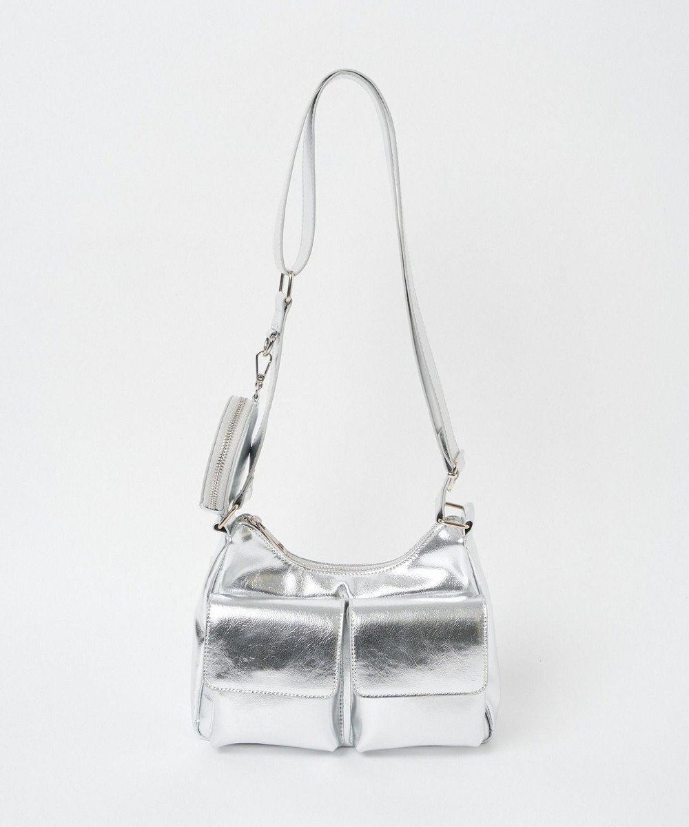 WEGO ポーチ付きポケットデザインショルダー 