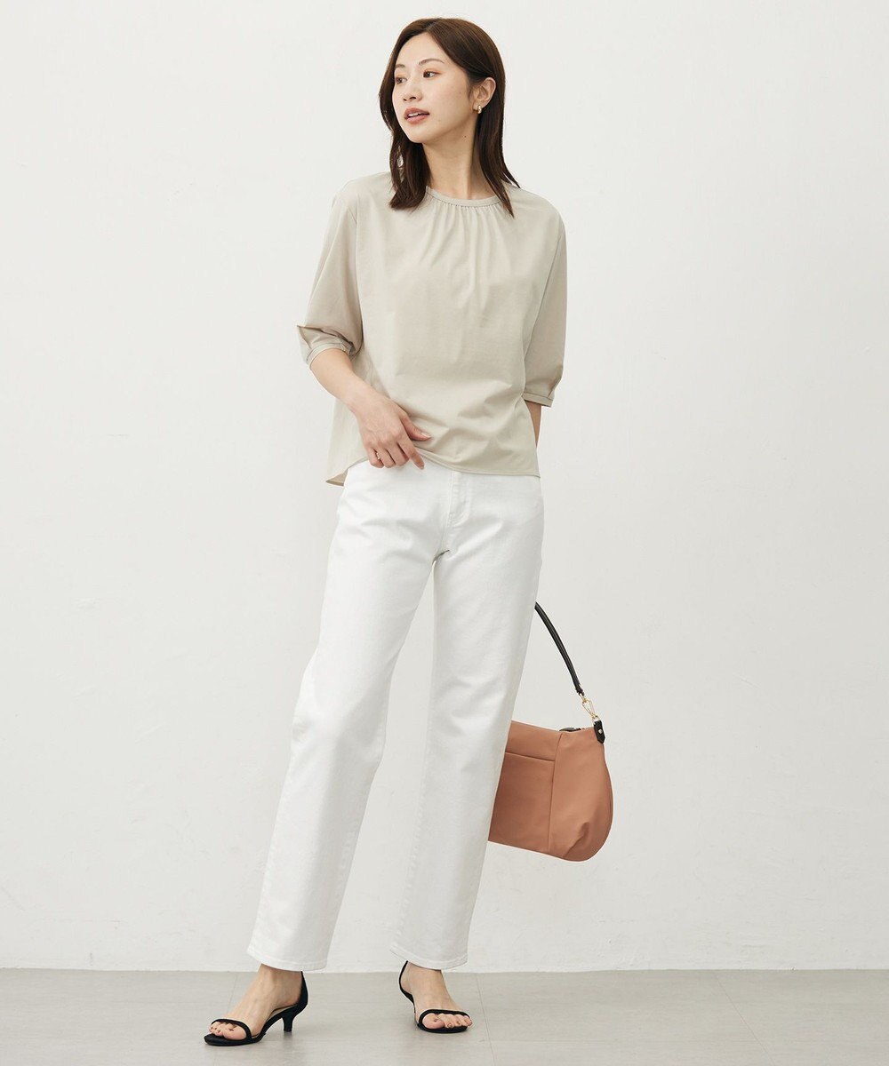 J.PRESS LADIES L 【洗える】BASIC STRETCH DENIM ボーイフィット デニム 