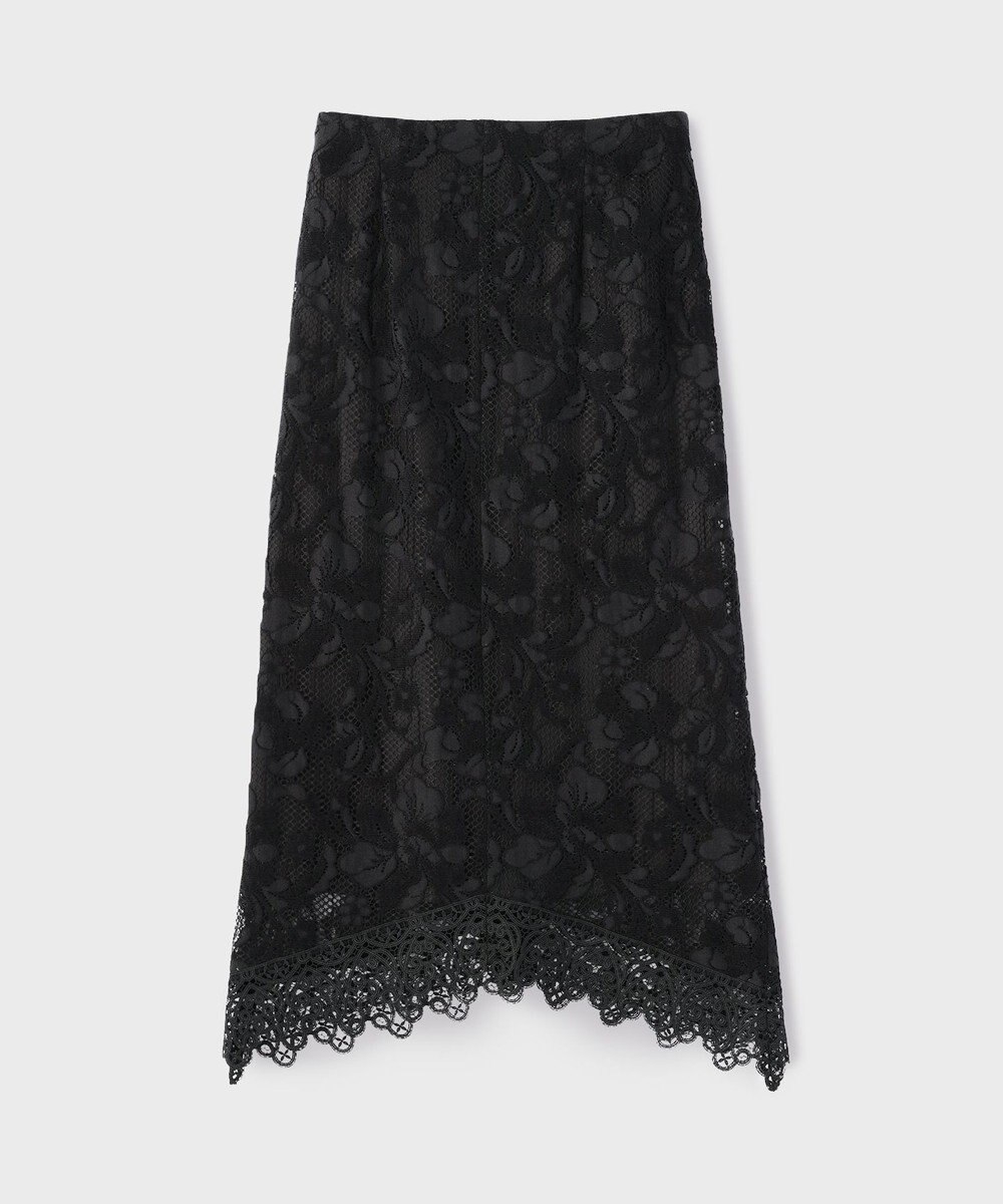 GRACE CONTINENTAL フロッキーレーススカート 