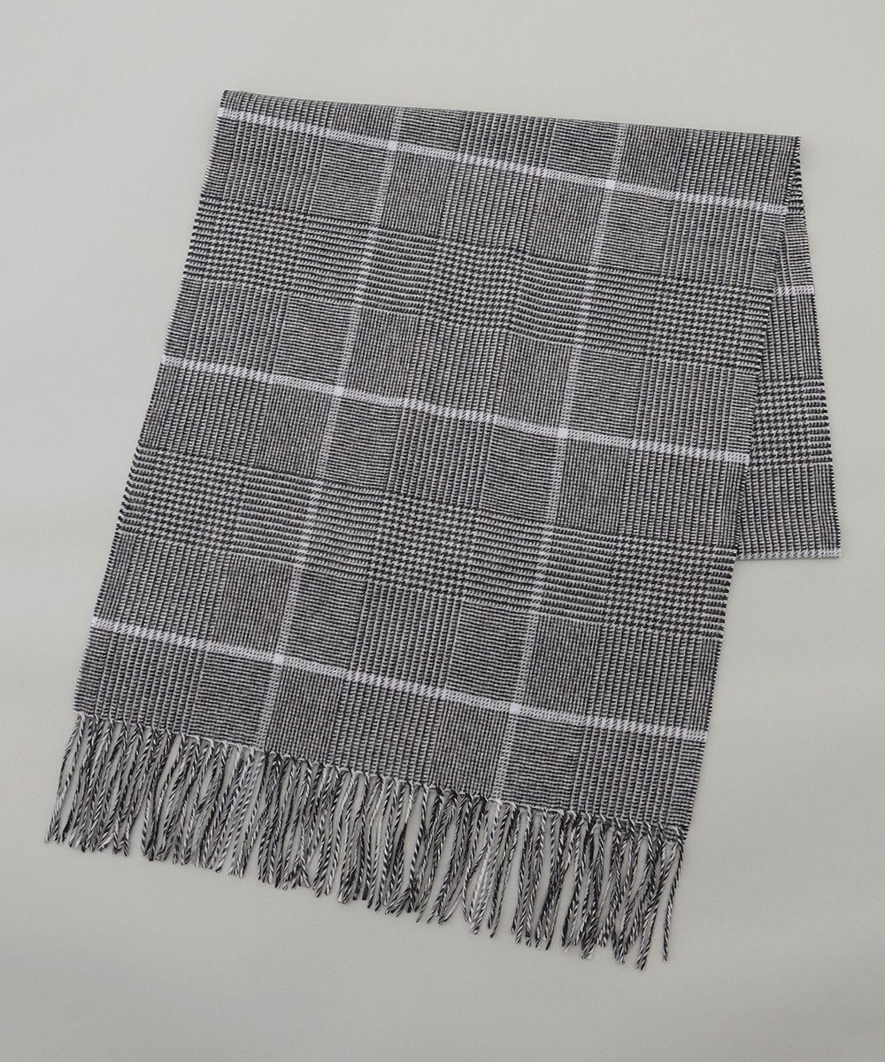 GOTAIRIKU 【カシミヤ100％】 幅広 マフラー_グレンチェック柄(40×180) 