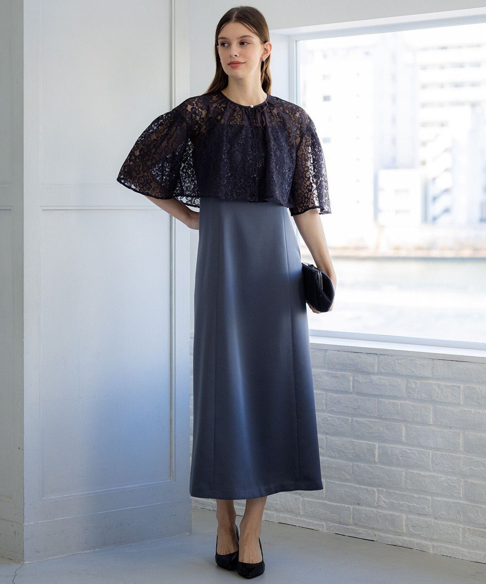 23区 【APPLAUDIR】ブライトフラワーレースコンビ ドレス 