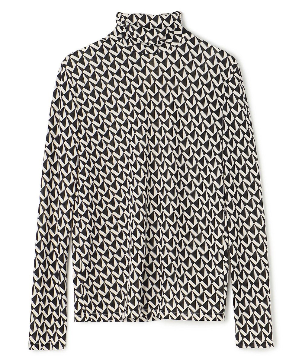 BEIGE， 【洗える】MODESTO / ジャージーストレッチタートルトップス 