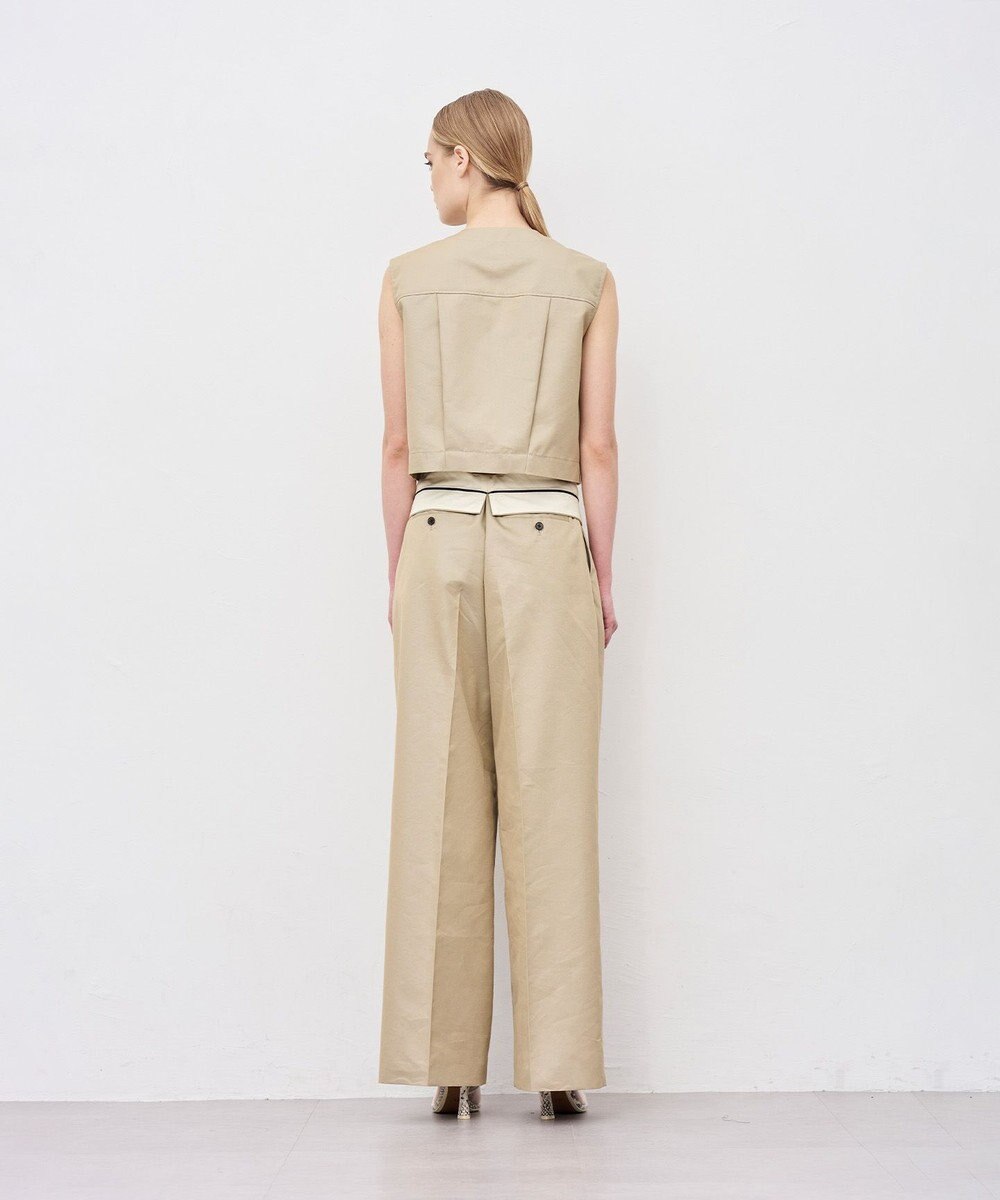 uncrave チノギャバジン ジレブラウス 