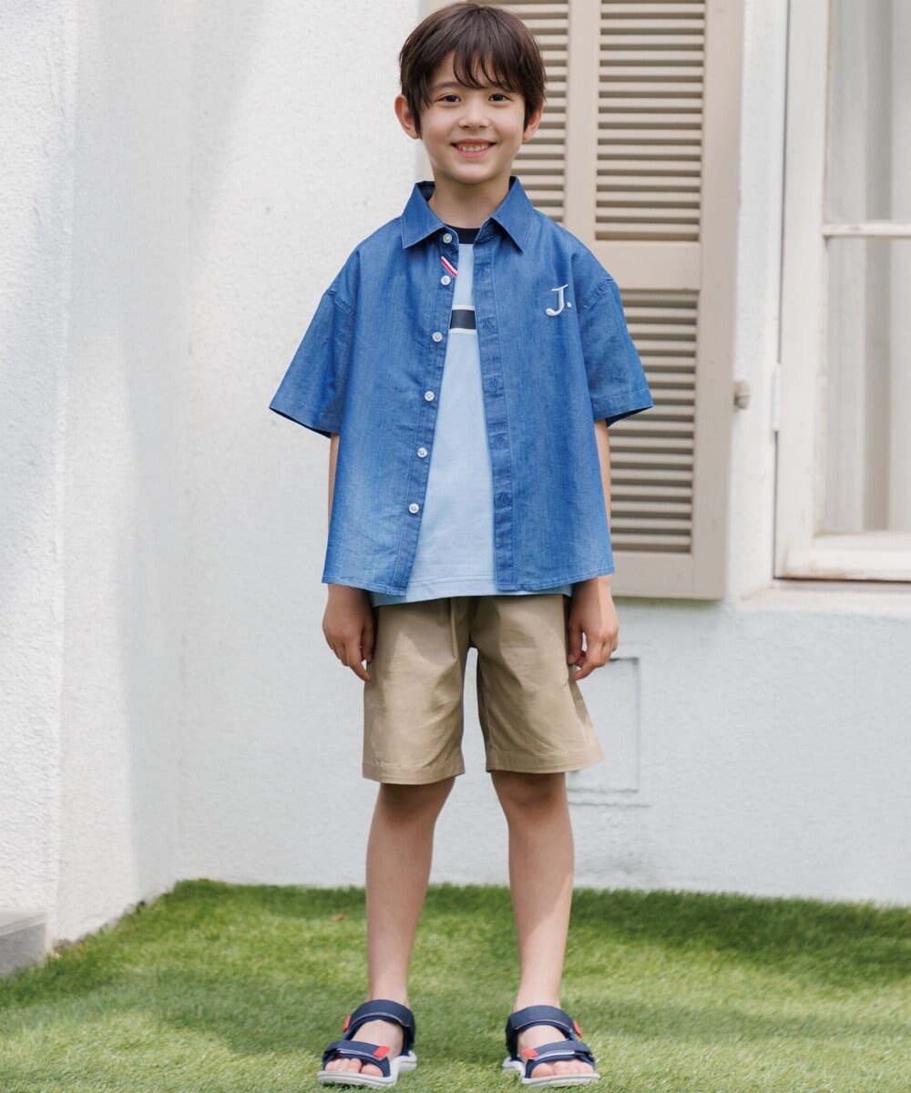 J.PRESS KIDS 【100-130㎝】コットンストレッチ ショートパンツ 