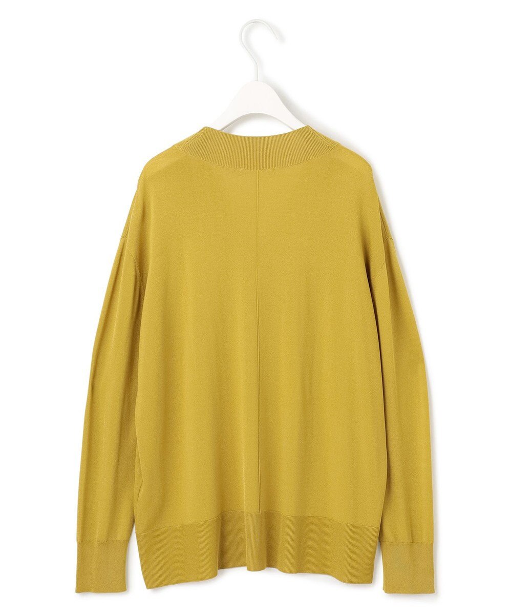 ICB L 【洗える】シルクヴィスコースハイゲージ Vネックニット 