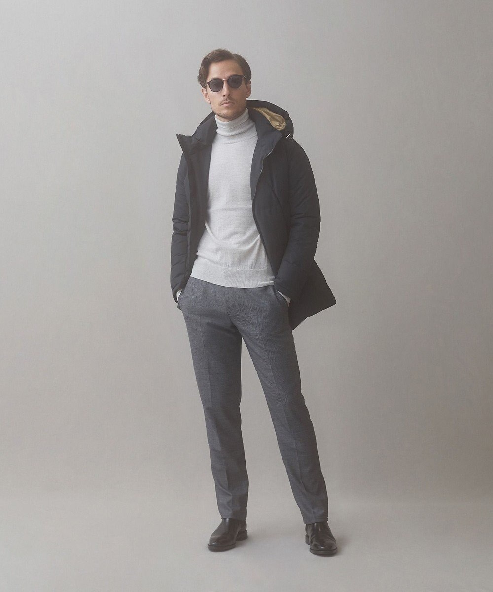 GOTAIRIKU 【仕事で着用可】MINOTECH メランジラミネート ダウンコート(23年モデル) 