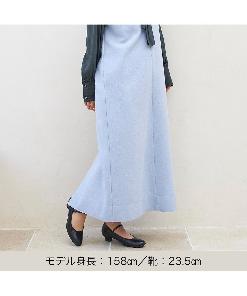 ing <ing>ストラップ付ブラックプレーンパンプス 