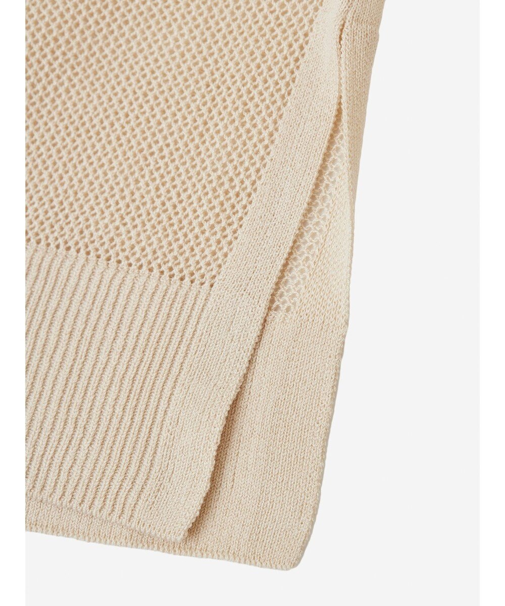 Green Parks メッシュミディ丈ニットカーディガン 