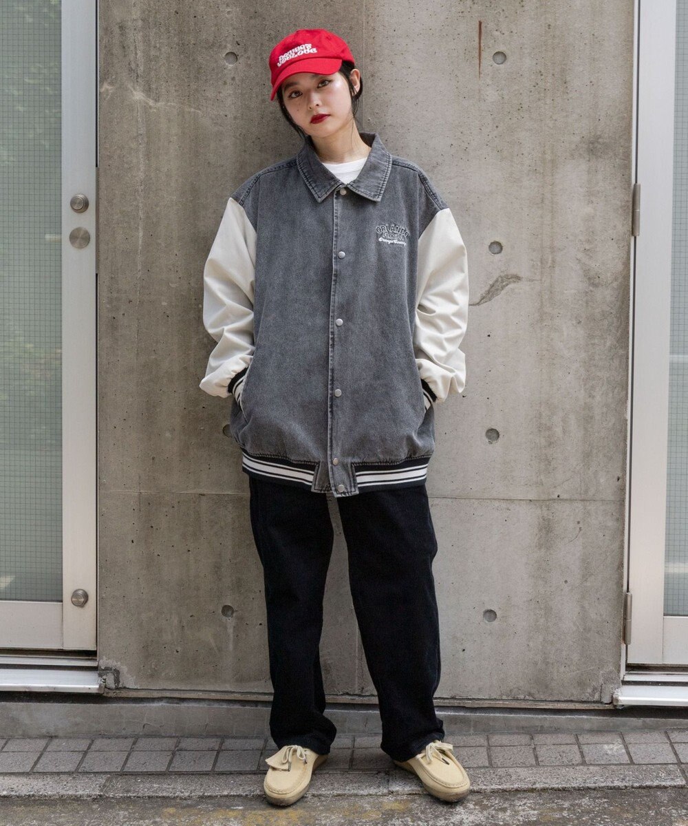 WEGO 【ユニセックス着用ITEM/MLサイズ展開】デニムスタジャン 