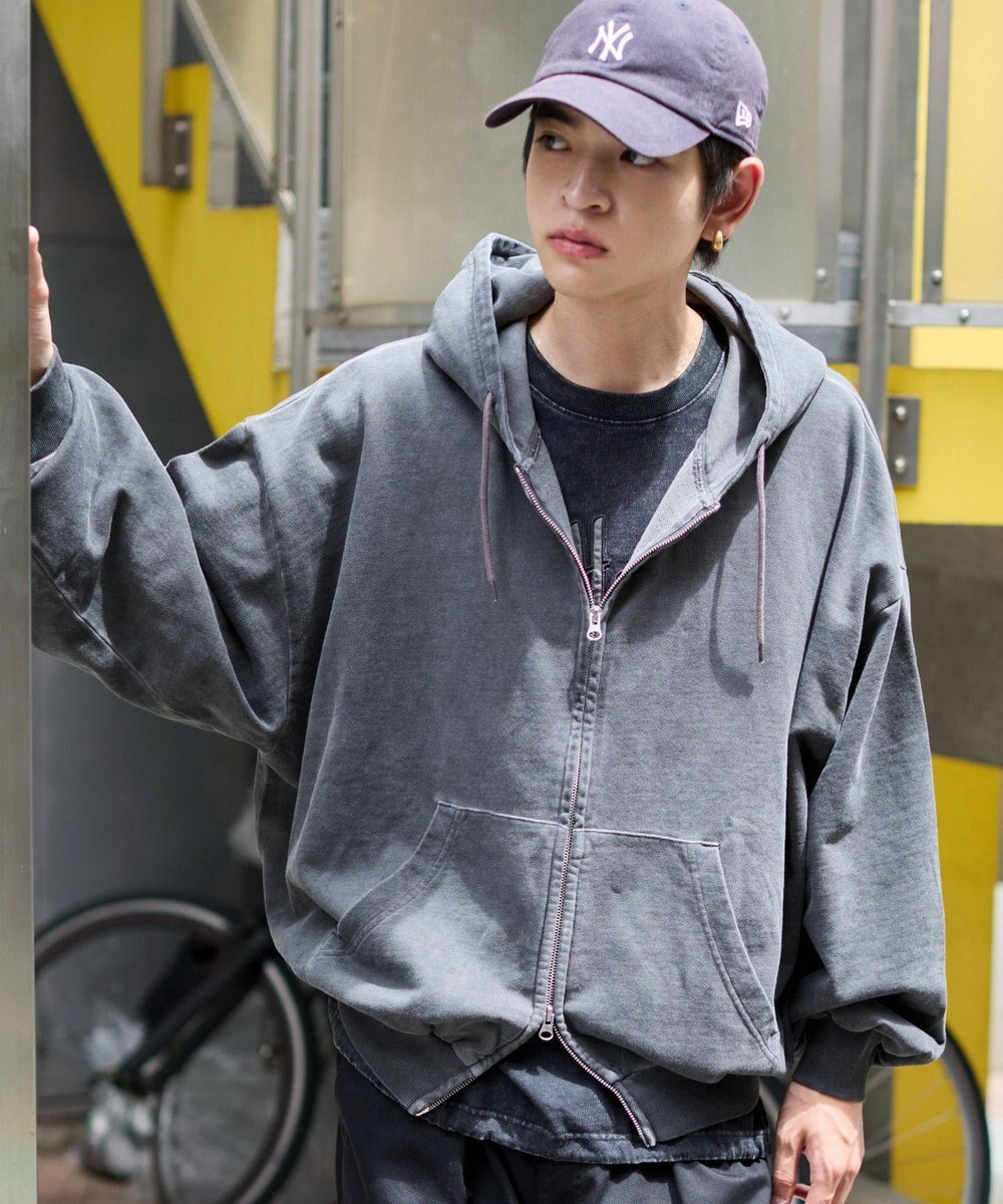 WEGO 【ユニセックス着用ITEM/MLサイズ展開】バルーンBIGダブルZIPパーカー 