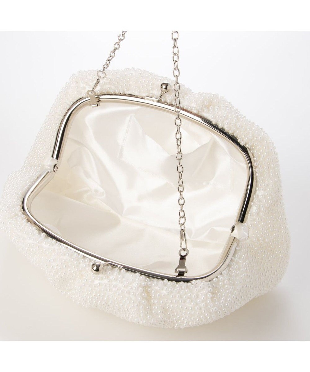 UNBILLION カシュカシュ cachecache / パール調ビーズ口金バッグ 