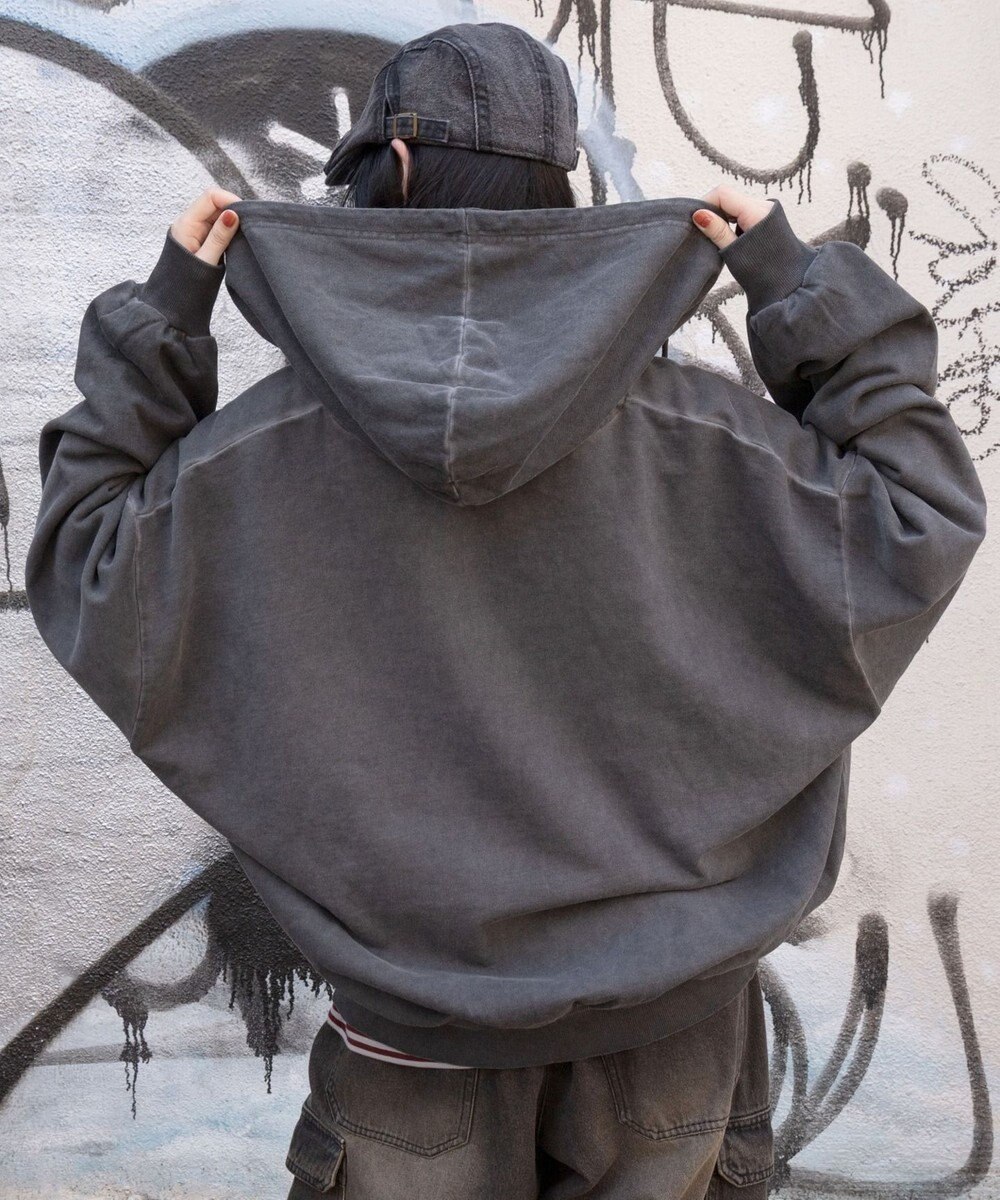 WEGO 【ユニセックス着用ITEM/MLサイズ展開】バルーンBIGダブルZIPパーカー 