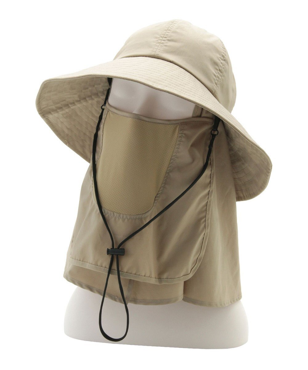 MOONBAT 【遮光100％/UVカット100％】フワクール (Fuwacool)  日差しを完全遮断バッククロスハット　遮光100　UV100 