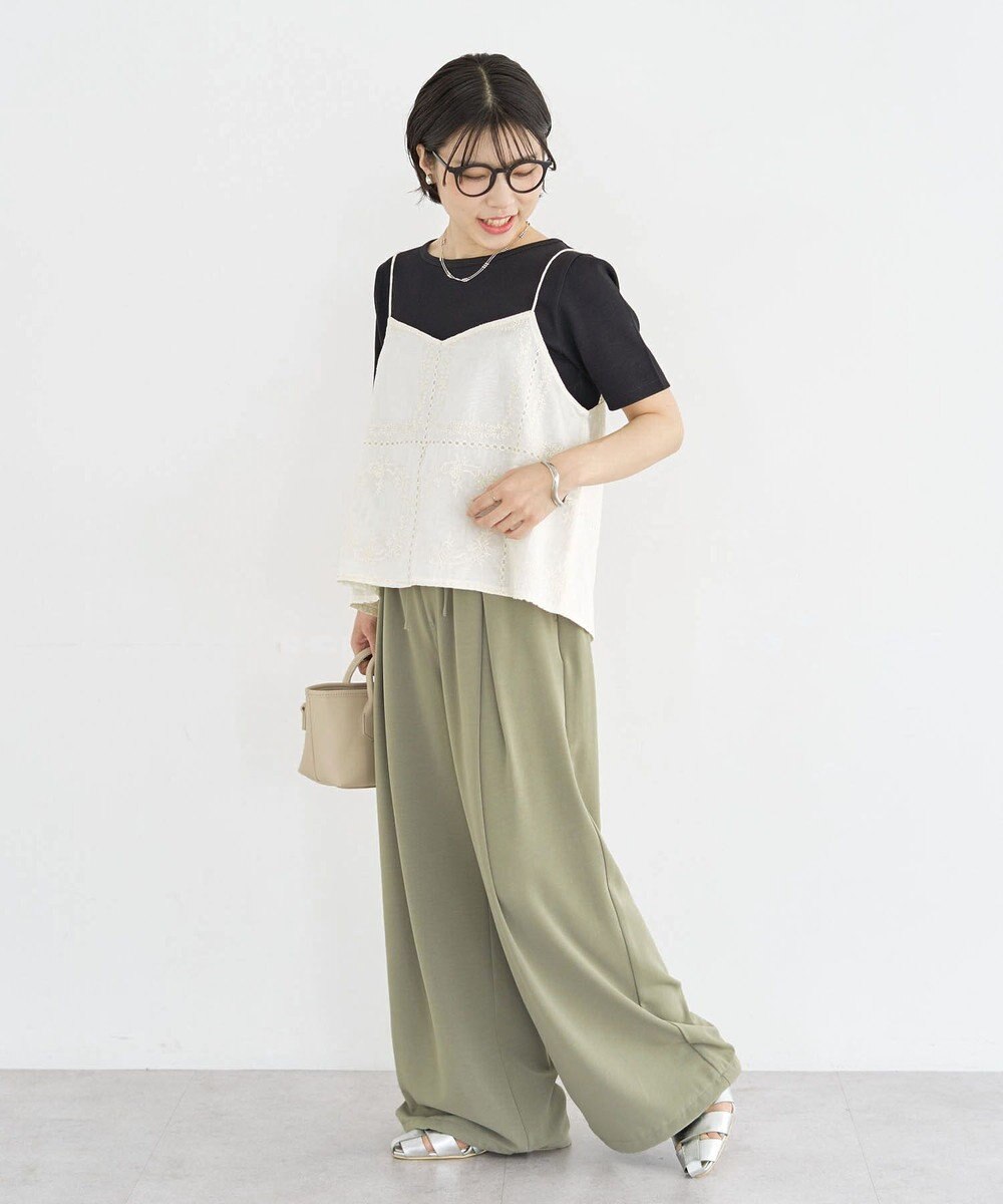 Green Parks 前後２ＷＡＹレース刺繍ビスチェ 