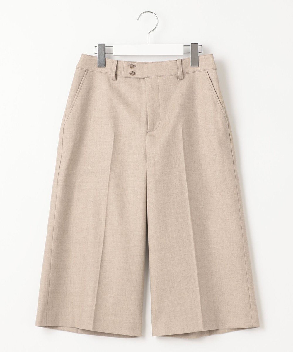 J.PRESS LADIES 【洗える】フラノハンドウォッシュ キュロット パンツ 