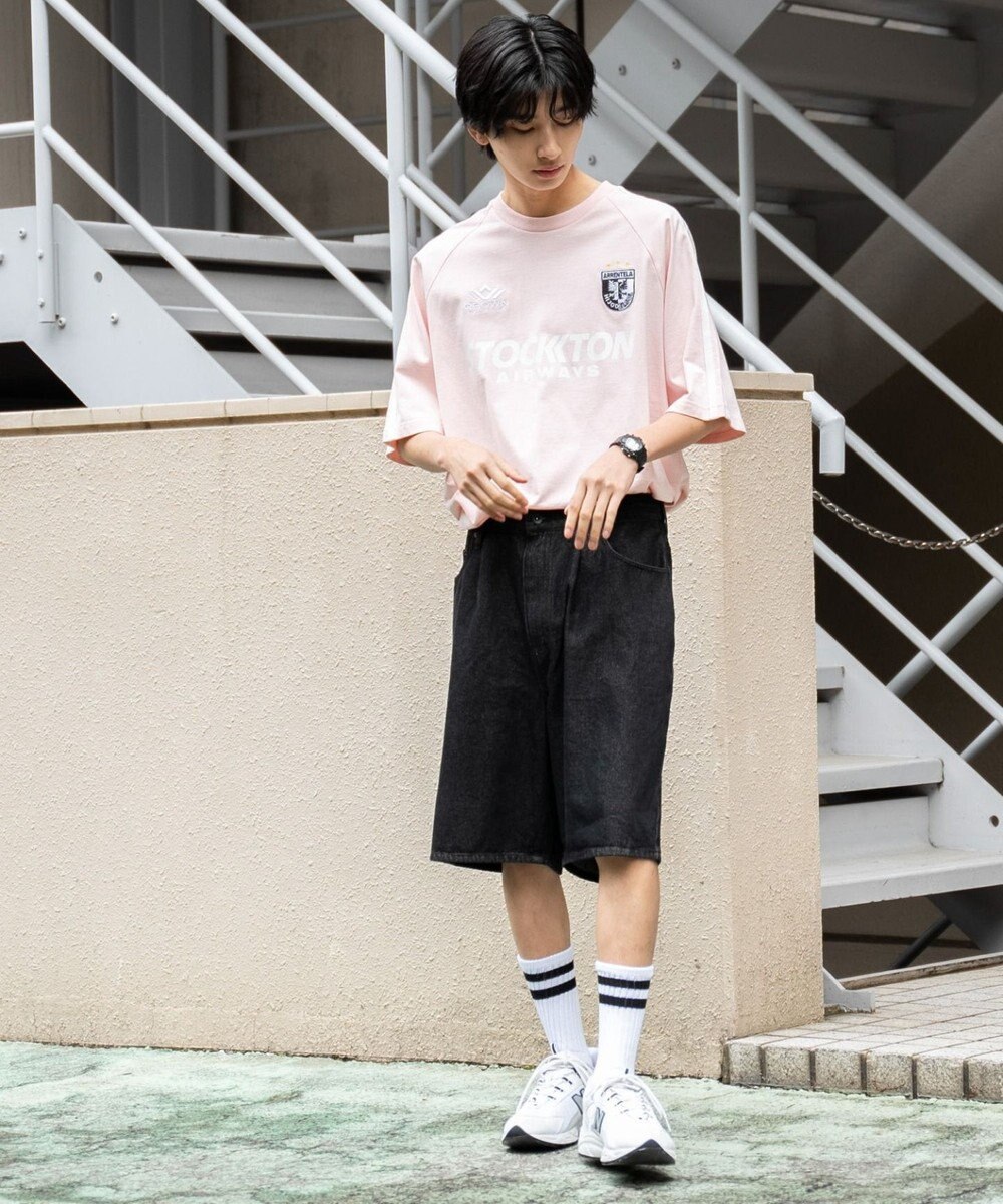 WEGO 【ウエストゴム/手洗い可】デニムバギーショーツ 