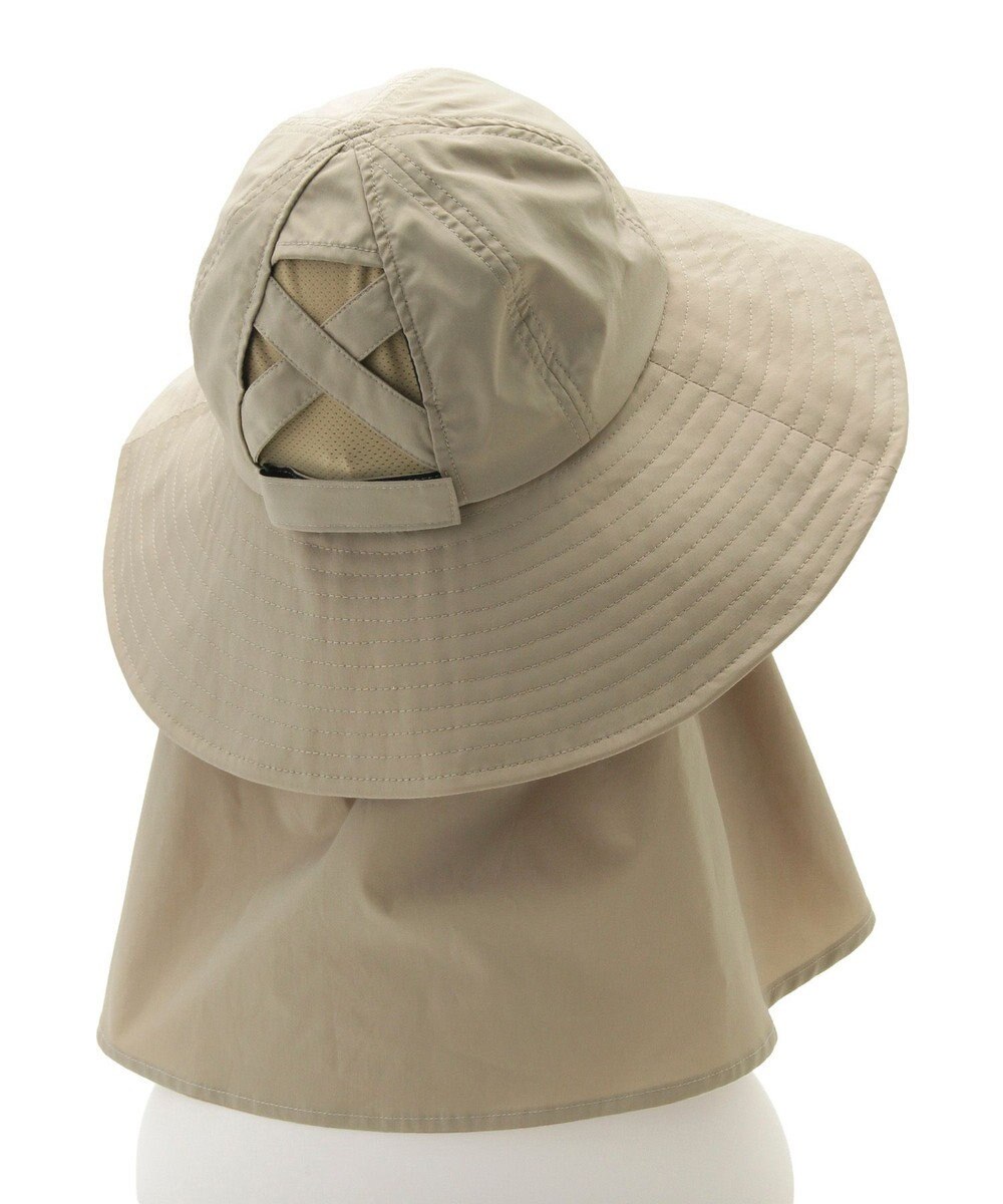 MOONBAT 【遮光100％/UVカット100％】フワクール (Fuwacool)  日差しを完全遮断バッククロスハット　遮光100　UV100 