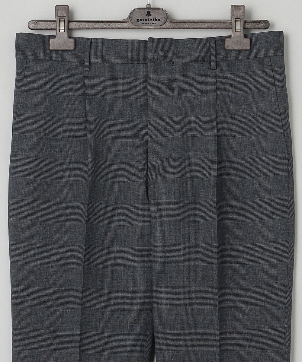 GOTAIRIKU ロングセラー【洗える/折り目加工/シワになりにくい/ウエストアジャスター】ウォッシャブル サマーウール100％パンツ_限定色(1タック)23年モデル 