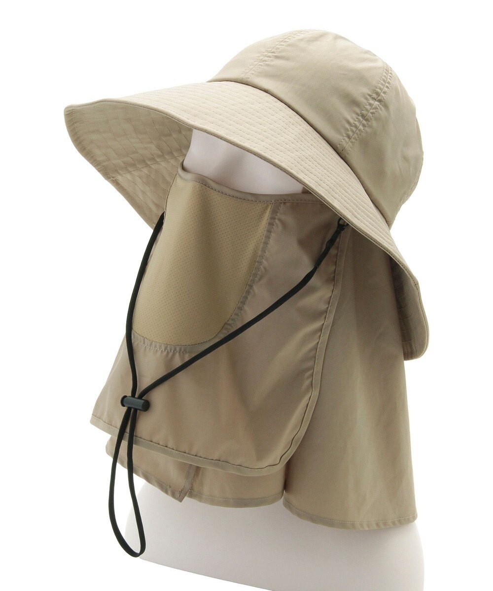 MOONBAT 【遮光100％/UVカット100％】フワクール (Fuwacool)  日差しを完全遮断バッククロスハット　遮光100　UV100 