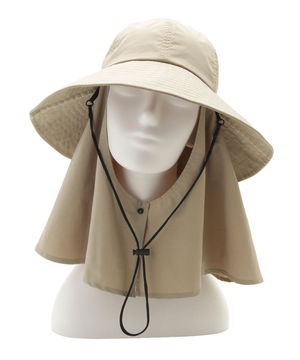 MOONBAT 【遮光100％/UVカット100％】フワクール (Fuwacool)  日差しを完全遮断バッククロスハット　遮光100　UV100 