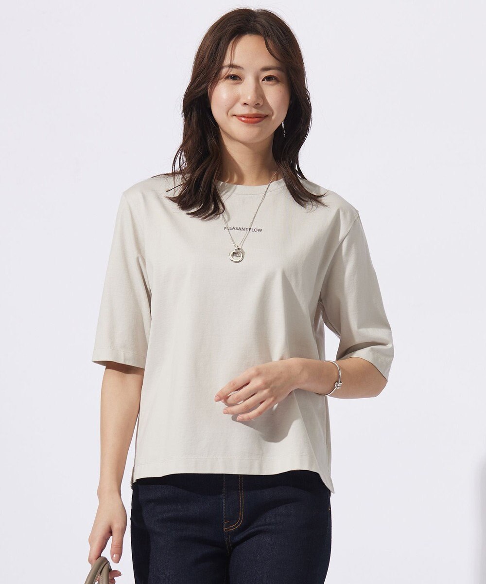 J.PRESS LADIES L ロゴ Tシャツ 