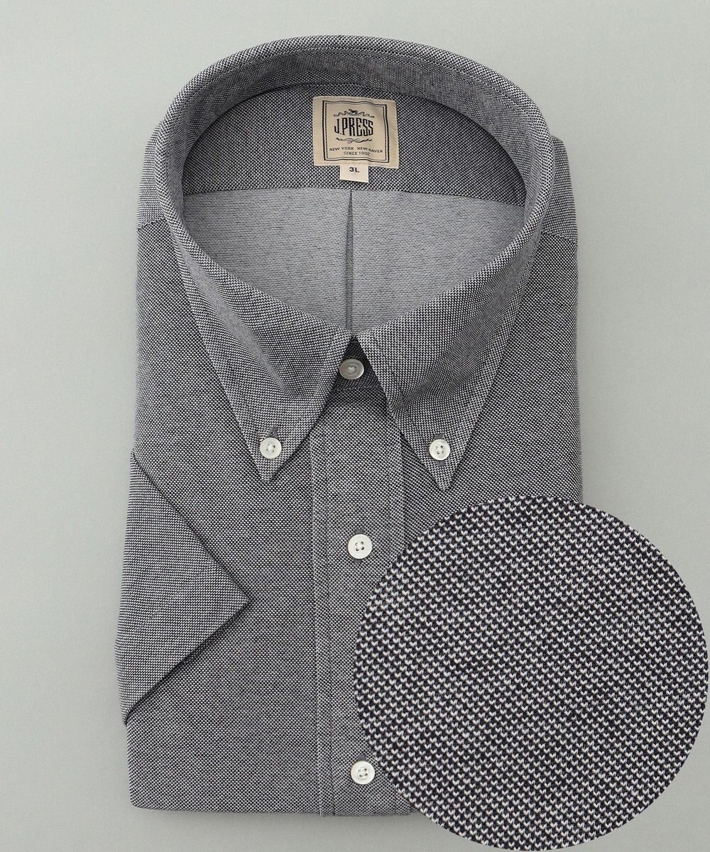 J.PRESS MEN 【KING SIZE】【夏に嬉しい高機能】カノコインレイパッチポケット シャツ/B.D 