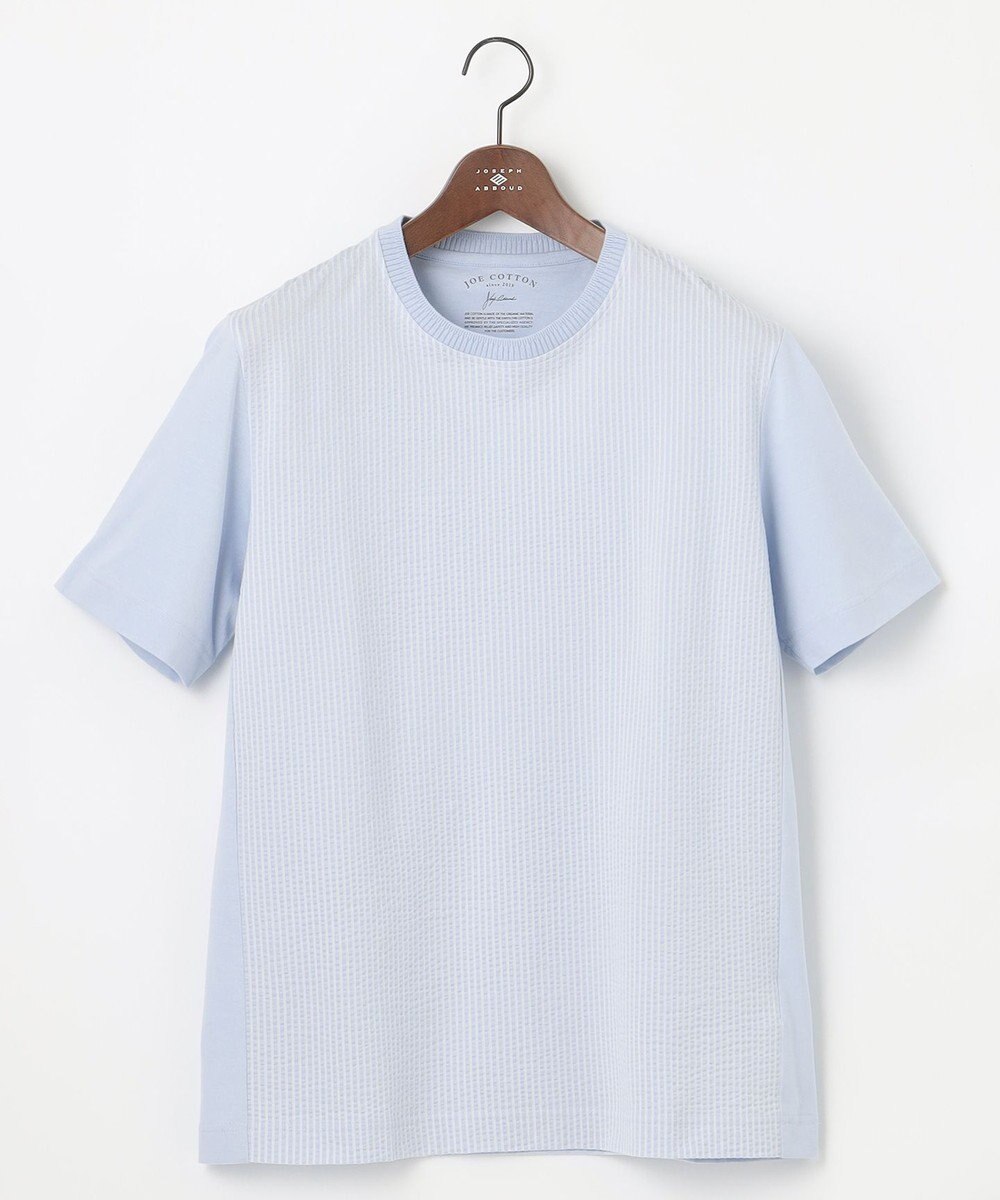 JOSEPH ABBOUD 【オーガニックコットン使用・日本製・26SS新色】JOEコットンサッカークルーネック Tシャツ 