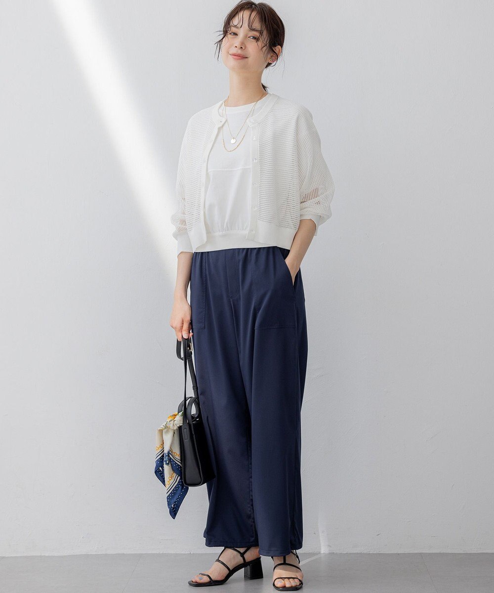 組曲 L ポリエステルレーヨンツイル パンツ 