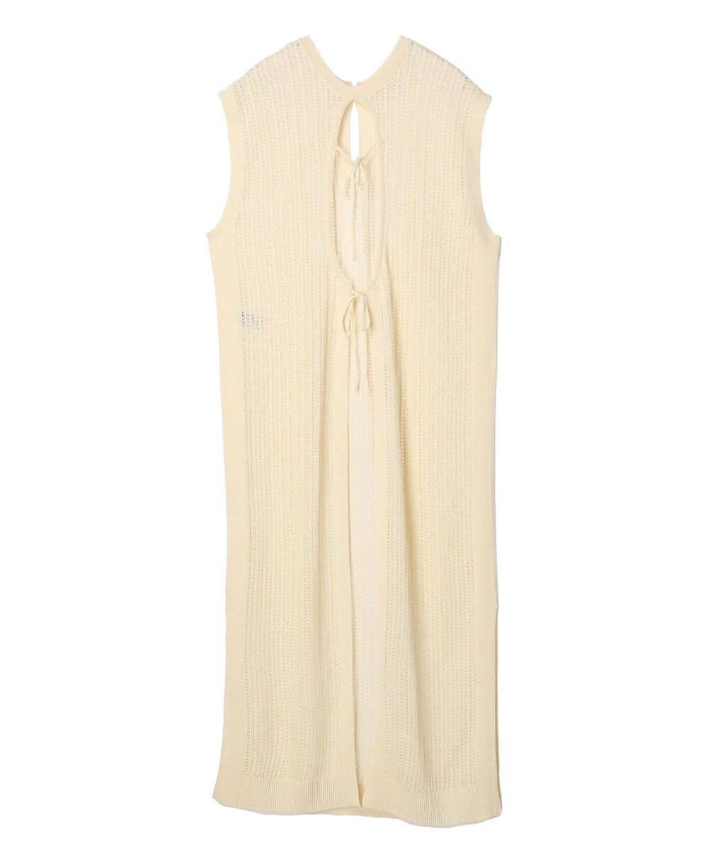 Green Parks 前後２Ｗａｙ　透かし柄ニットワンピース 