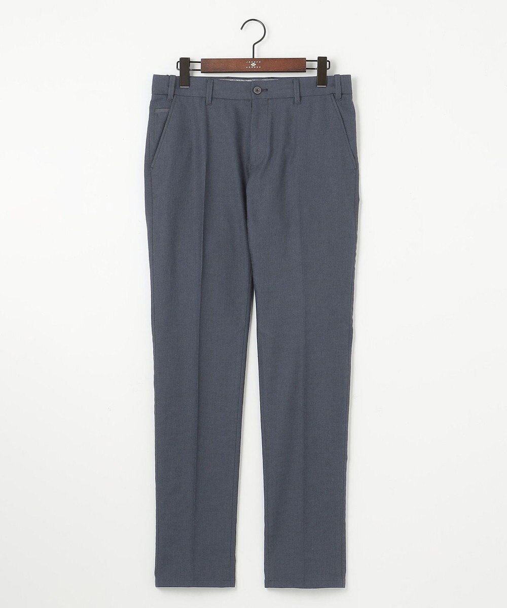 JOSEPH ABBOUD 【ウエストも伸びる！/ストレッチ】ミックスリネンシャンブレーパンツ 
