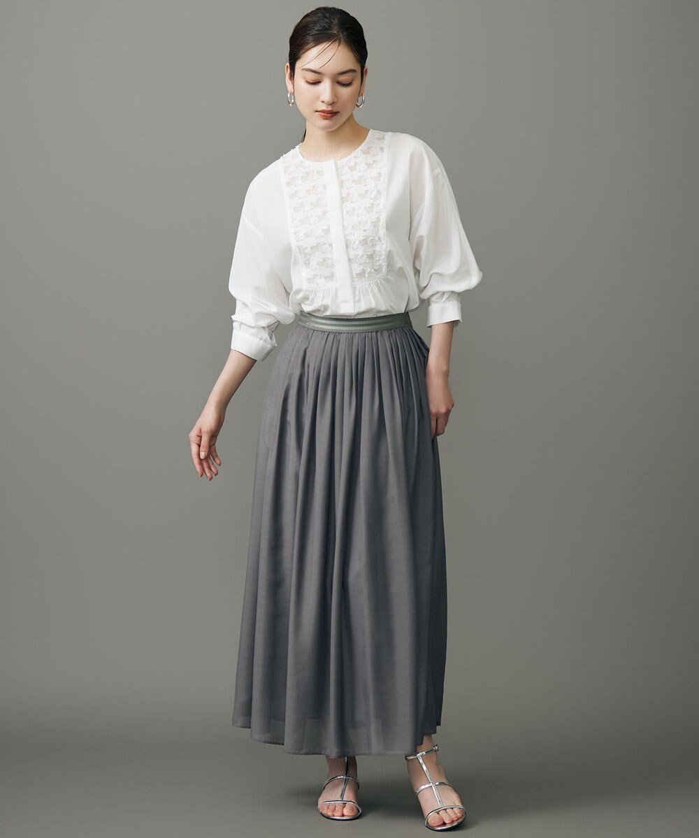 自由区 S シアージオメトリックジャカードプルオーバー ブラウス 