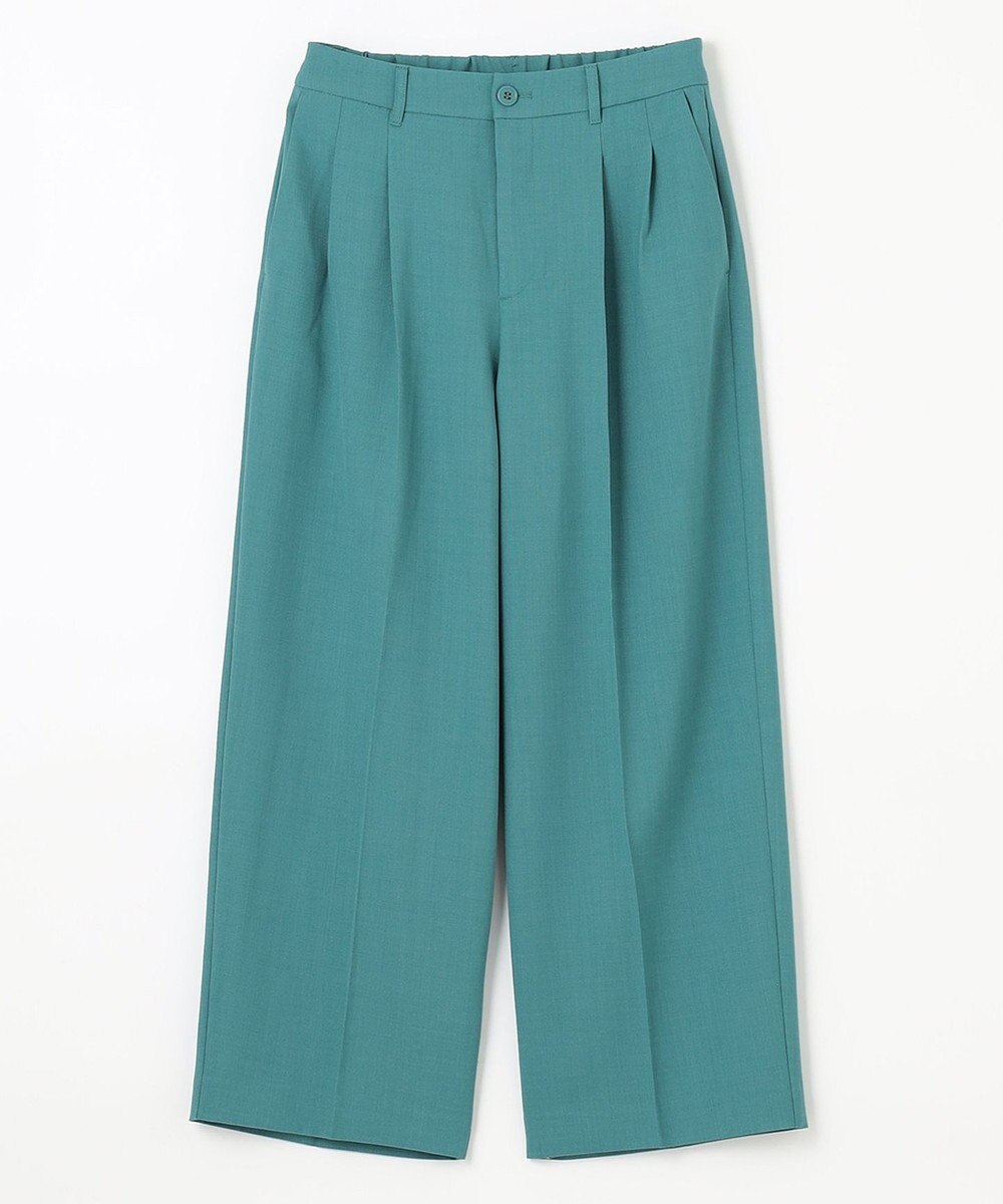 ANY 【洗濯機可能/ウエストゴム】美脚２タック ワイドパンツ 