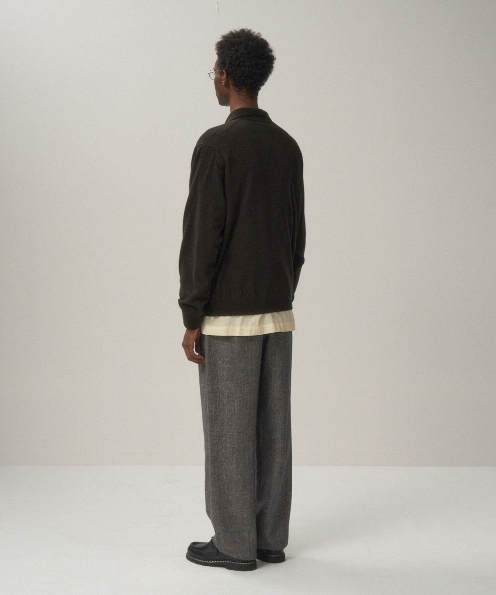 ATON LINEN WOOL TWILL | ルーズフィットパンツ - UNISEX 