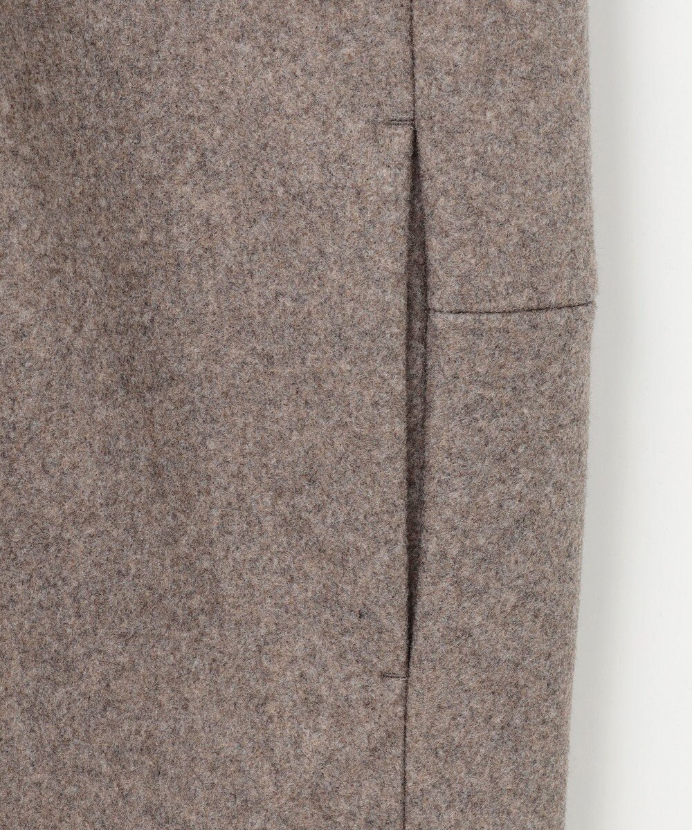 ANY スタンドカラーコクーンシルエットコート 